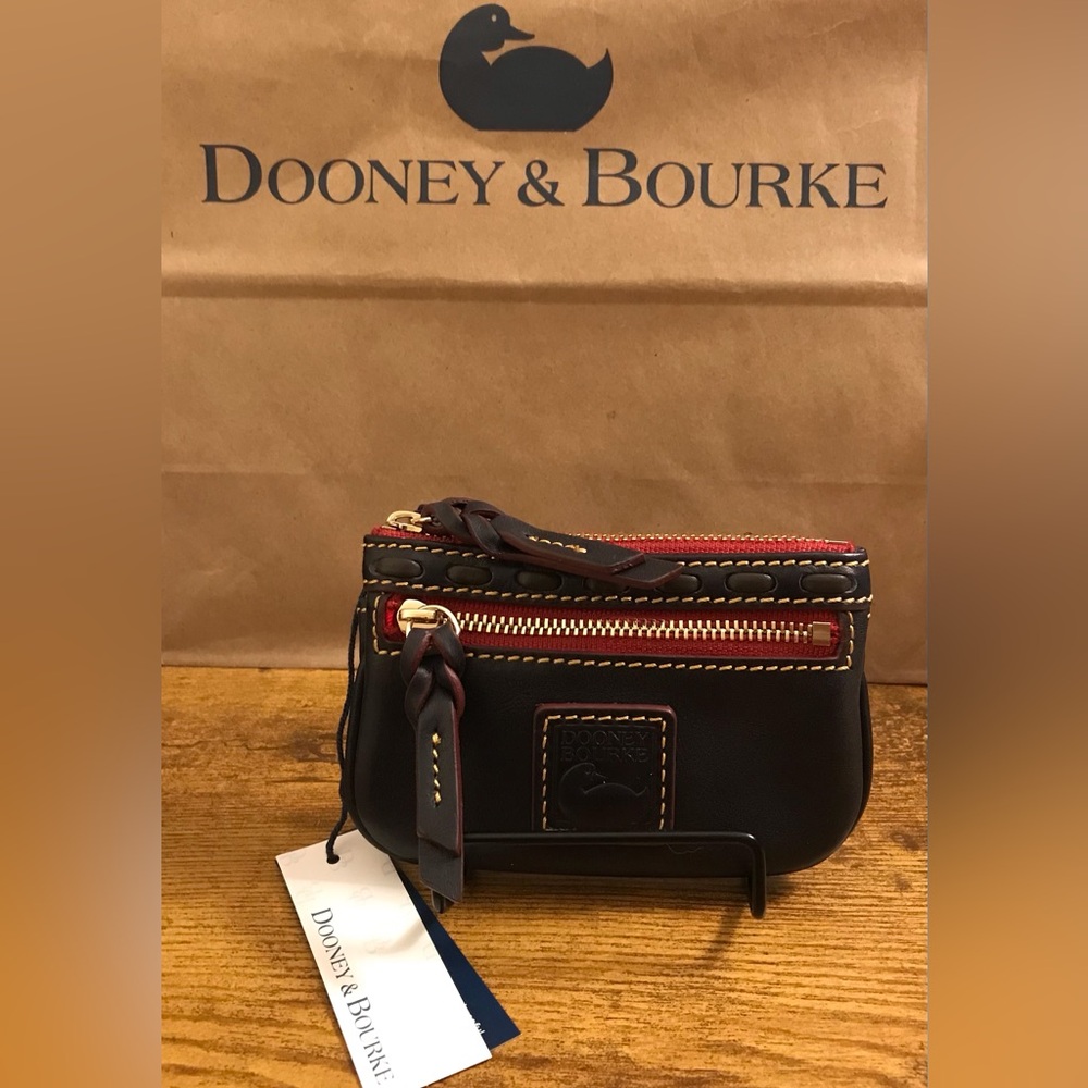 Dooney & Bourke Florentine Coin Case in NAVY 😎 - Picture 2 of 7